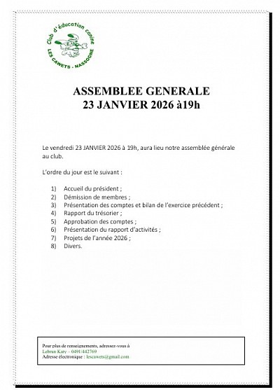 assemblée générale