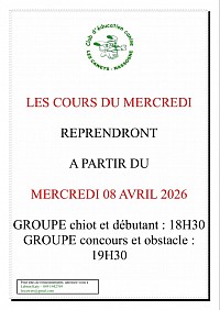 cours du mercredi